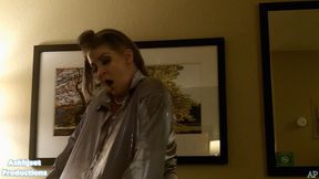 Miss Whitney Morgan's Satin Blouse Getz Completely Drenched