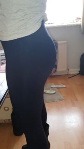 BIG BOOTY Brazilian Babe in See Through Leggings