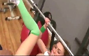 Scarlett pain, blonde slut fucking at gym