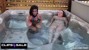 Sassy Milfs and Cougars Hot Tub Hair Dunk Playtime