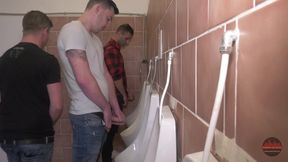 Sex addicts in public restroom