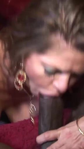 Busty Mature in Stockings Gets Creampied by Bbc