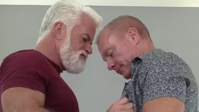 Older Man On Man Bareback Action