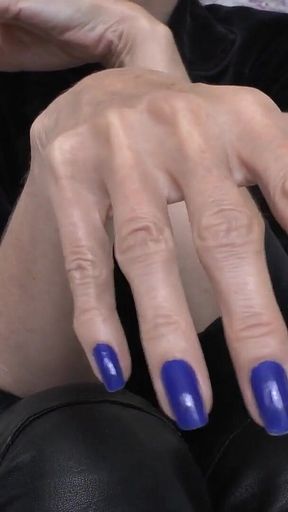 My Long Blue Fingernails Make You Weak, JOI, Lady Victoria Valente