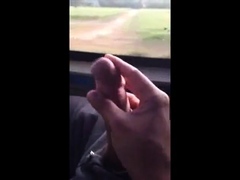 playing with big dick in bus