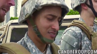 Soldier gets fucked in the asshole by another big dick soldi