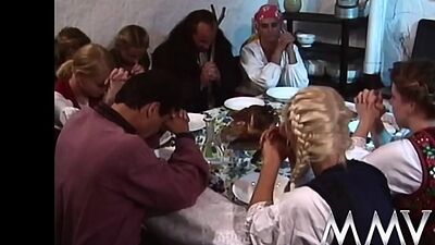 Retro mature hooker Olivia sucking a hard shaft and getting facialized