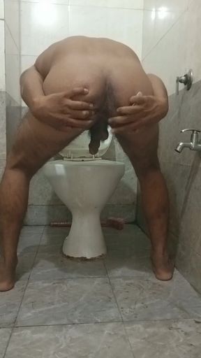 Went to the bathroom and fucked ass.