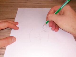 Drawing a beutiful female booty
