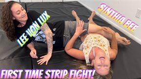 Sinthia & Lee Von Lux In A First Time Strip Match!