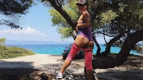 fucking my bike on a public road #almost caught