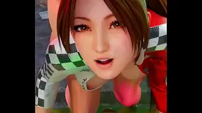 Mai Shiranui Takes Wild Ride in Hot 3D Hentai Racing Fantasy