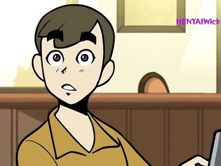 Chunky Barista mother I'd like to fuck with Biggest Lactating Bazookas - CG Toon Parody HQ