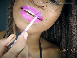 Helpless Against Fuchsia Lips- Pink Lipstick Fetish with Female-dom Rosie Reed Mesmerizes YOU Into Lipstick Servitude- 1080p HD
