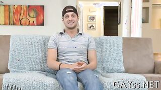 Horny guy tries to swallow his friend's huge cock with some serious hardcore action