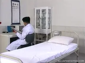 Horny Doctor Tempts His Seductive Japanese Nurse With Cock
