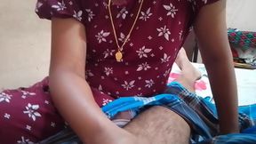 The Wife Puts Her Husband's Penis in Her Mouth and Gives Him a Good Blowjob, and They Both Enjoy It.