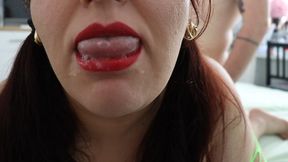 Big ass BBW is fucked Doggy Style, then has her mouth filled with cum