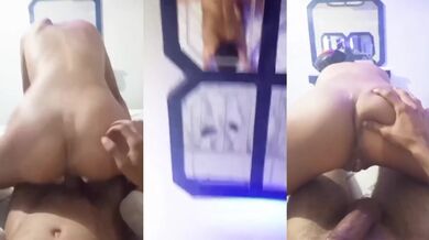Morena brasileira rebola na cavalgada até gozar gemendo