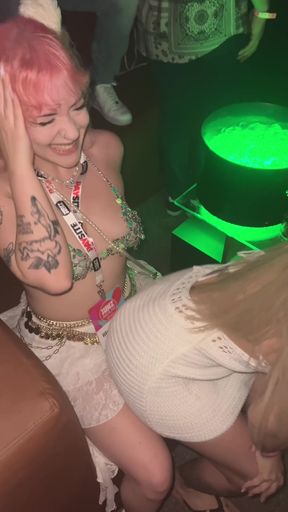 Hot lap dance at the club