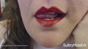 Lip licking 2