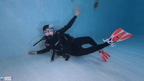 Bubble Tease: Underwater JOI in Full Scuba Gear - AVI