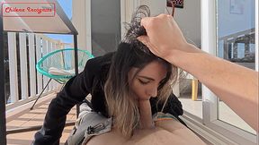 Hago una mamada en P&Uacute_BLICO junto al mar