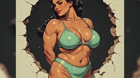 Curvy Women Swimsuit Art