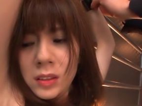 Hot milf in seductive costume Yuma Asami doggystyle action