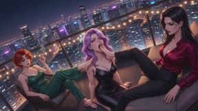 Foot Gagging Stories #10: Balcony Ash and Sole Surrender