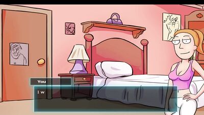 Rick and Morty take on a British petite babe in a rough, tattooed, cartoon sex party