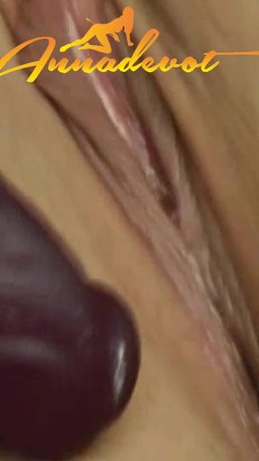 Close-up Masturbating the Freshly Shaved BBW Cunt - I'm Just Ratty Every Day and Need It Several Times a Day.