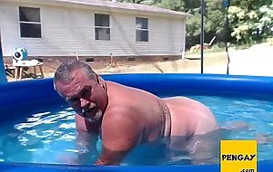 Naked Pool Dad
