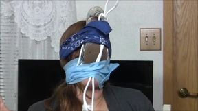 Amateur girl next door gags herself!