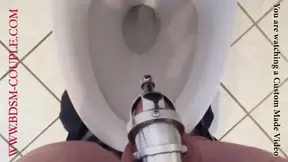 Simple things like peeing can become complicated when wearing a Cock Cage. The cock Cage my slave-husband had before this one made it impossible for him to pee standing up - it was like turning on a…