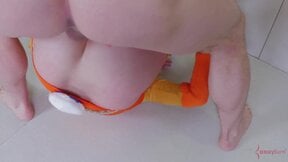 Piledriver anal domination with cute blonde cosplay sex slave