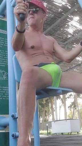 Epic moment from &quot;Outdoor Public Beach Workout&quot;