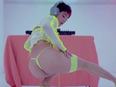 Latina teen shows her favorite new hobby