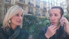 Cali Cruz, a Pretty Mature Woman, Kisses on the Sofa