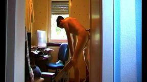 Fleshlight Pussy Stand Fuck Masturbation in Front of Window