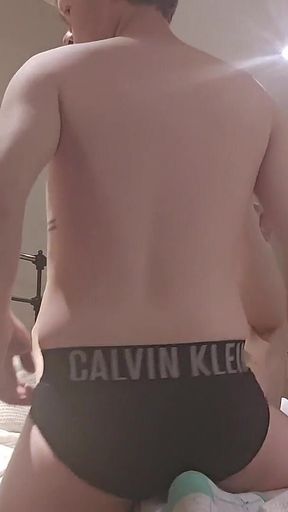 Locked, Plugged, Diaper Boy Fucked by Daddy