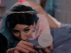 Busty latina tgirl Korra Del Rio gets rimmed and barebacked