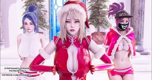 MMD All I Want for Christmas Is You Ahri Akali Kaisa 4K