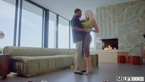 Milfy Curvy Blonde Housewife Bridgette Can't Resist His BBC