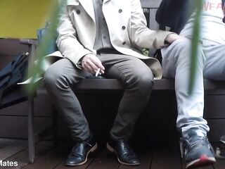 A bench rencounter turns into a public void urine humiliation