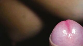Slowmotion Oils his Cock and Jizzes on my Titties