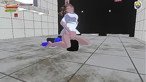 3d Game "Femdom University" Toilet humiliation