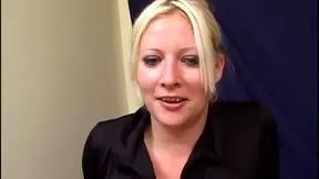 Trashy Blonde Slut Gets Rough Mouth Fucking Session Live