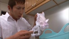 Japanese Milf Miku Ohashi Gives Foot Job & Rides Hard on Dick