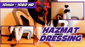 Hazmat Dressing Seduction: 10-Min HD Erotic Gas Mask Suit-Up Fantasy